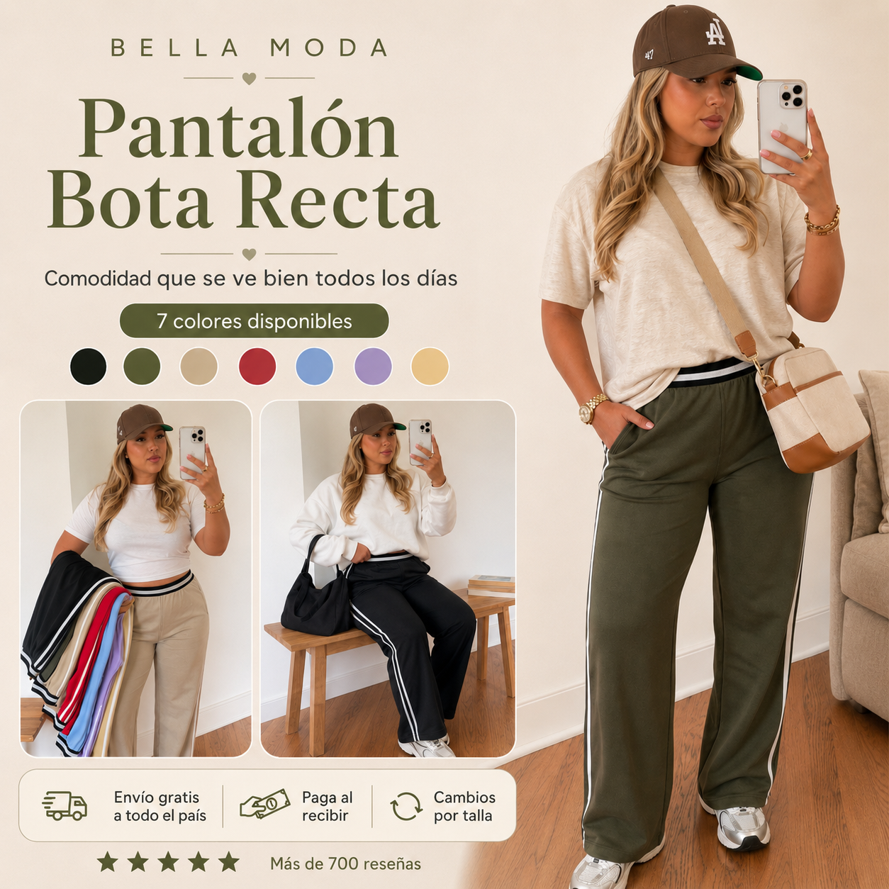 Pantalón Bota recta