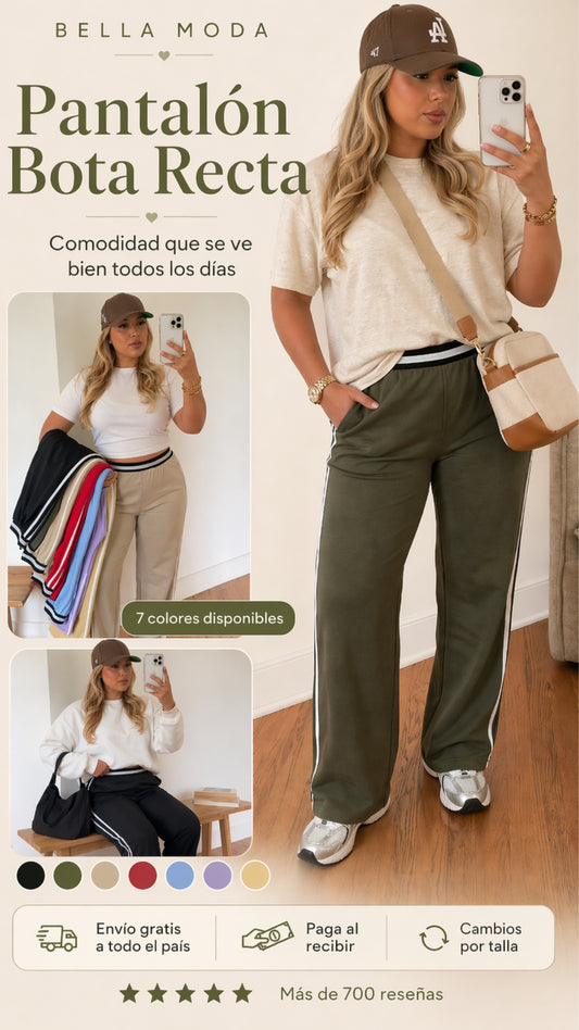 Pantalón Bota recta