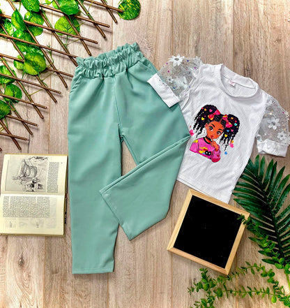 CONJUNTO PANTALON Y BLUSA